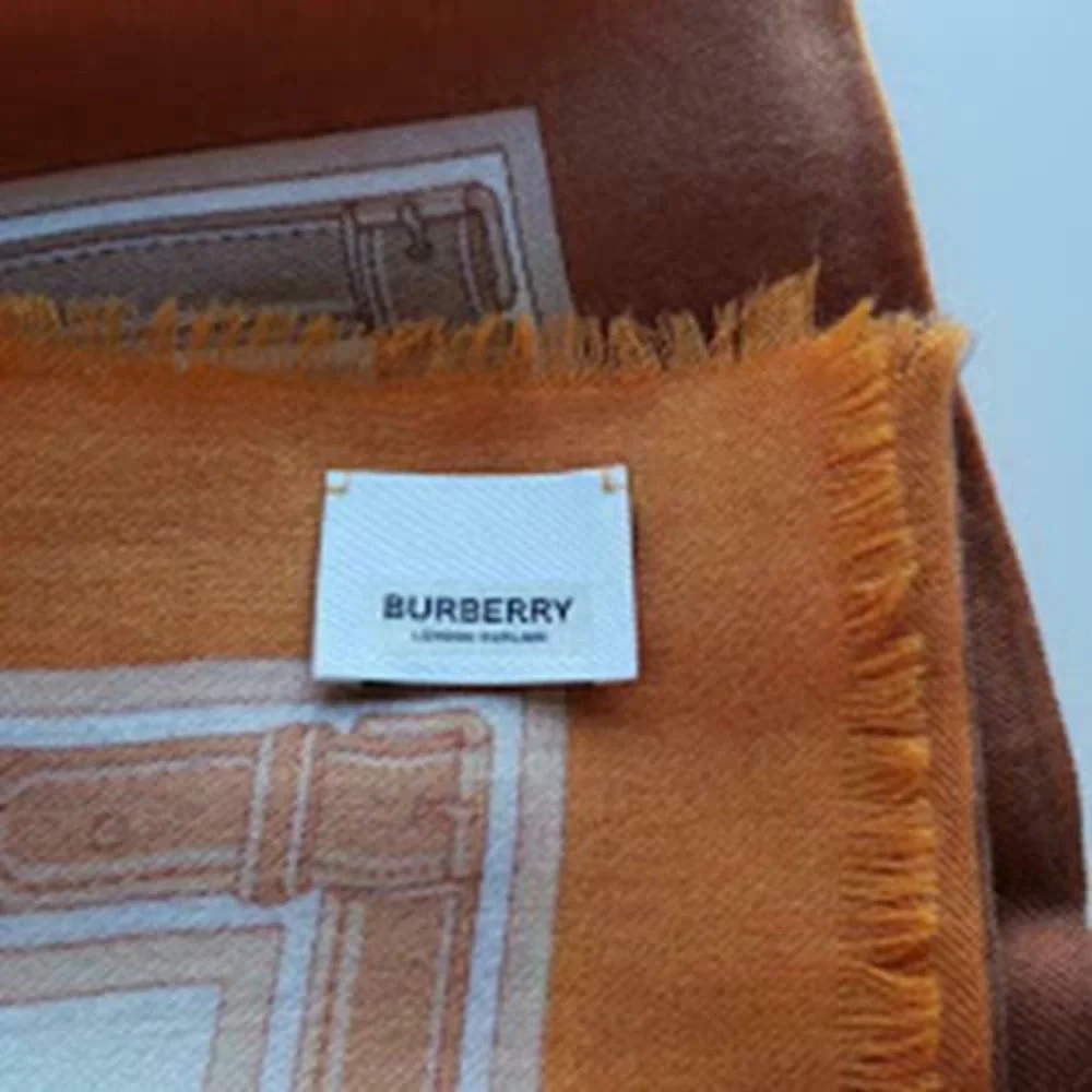Burberry Archive Print Square Cashmere Scarf oversized